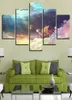 5 pièces toile peintures anime one pièce illustration image décor de maison