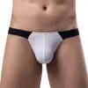 Underbyxor Factory Direct Men's Ice Silk Traceless Triangel Underkläder Färgad låg midja Tunn sommar Bekväm 3D -präglad nylon