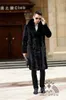 Men's Fur Faux fashion men real genuine natural mink fur coat with big collar warm winter jacket outwear overcoat custom any size 231108