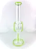 Smoking Pipes grüne Recycler-Bong, 16 Zoll, 18 mm Gelenk, gerader Hals, einzelnes Inline-Perc, hohe Qualität