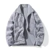 メンズダウンパーカス冬の濃い暖かいジャケットソリッドカラーフリースジッパーロングリーエレブコートパーカープラスサイズ231108