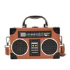 Neue Abendtaschen Retro-Stil Radioform Umhängetasche Leder Mode Box Handtaschen Damen Geldbörsen Party Clutch Umhängetasche für Frauen