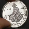 Arts and Crafts Western Gold Digger Silver Coin