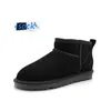 Designer-Damen-Schneestiefel, Mini-Plateau-Stiefel, Tazz-Tasman-Hausschuhe, Herren-Damen, klassische Slip-on-Wildleder-Winterstiefel zum Warmhalten, Fell-Schafsleder-Schuhe, Stiefeletten