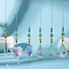 Garden Decorations Crystal Glass Pendant Exquisite Suncatcher Prisms With Indoor Ornaments For Nursery Chandeliers Cabinets Christmas Trees