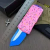 2023 New Mini Small Auto Tactical Knife D2 Titanium Coating Blade CNC 6061-T6 Handle EDC Pocket Gift Knives With Retail Box