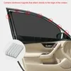 Car Sunshade Black Curtain Front Rear Magnetic Shield Side Window Visor