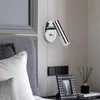 Tokili Lampe de travail encastrée 3 W LED avec interrupteur pour décoration murale, tête de lit, lampes de lecture, décoration de chevet d'hôtel, luminaires directionnels câblés