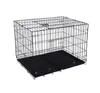 Multi grand moyen petit chien transporteur fil pliant sur frappant chat Cage lucarne caisse pour animaux de compagnie maison jardin HA1495943645