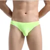 Caleçon 4 pcs/lot Cockcon sans couture hommes slips sous-vêtements une pièce été taille basse Sexy mode 7 couleurs