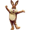 Halloween Brown Rabbit Mascot Costume Cartoon Character Outfits Suit Adults Size Outfit Birthday Christmas Carnival Fancy Dress For Men Women