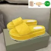 Cotton Sponge Embossed Platform Sandals Luxury Men Slippers Women Shoes 5cm Sandal Beach