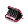 Card Holders 1PC Men Business Holder Genuine Leather Women Zipper Pocket Unisex Case Coin Purse