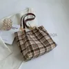 숄더백 여성 2023 가을 새로운 캐주얼 간단한 체커 가방 통근 대기업 Totecatlin_fashion_bags