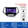 Lecteur DVD vidéo de voiture à écran tactile grand écran HD pour Jeep CHEROKEE 2014-2017 avec système Android