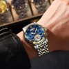 Наручные часы Relogio Masculino Лучший бренд Мужские роскошные часы из нержавеющей стали Люминесцентные часы Casual Chic 3Bar Водонепроницаемые Спорт на открытом воздухе 231109