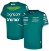 Topkwaliteit T-shirts Aston Martin Jerseys T-shirt AMF1 2022 23 MANNEN EN KINDEREN Officiële jongens Girls Fernando Alonso T-shirt Formule 1 Racing Pak F1 Shirt Moto Motorcyc Tees