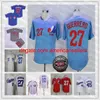 Maglie da baseball Men Montreal Expos Jersey 12 Tom Brady 27 Vladimir Guerrero 34 Bryceharper Pedro Martinez Dawson Raines