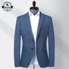 Abiti da uomo Blazer Giacche da abito casual Blazer da uomo Matrimonio Blu Slim Fit Outwear oversize monopetto Elegante cappotti di lusso coreano 231109