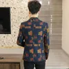 Ternos masculinos Blazers 2023 Slim Suit Prom for Men Jacket Spring Spring Prinha dourada PRIMAGEM BLAZER CHAQUET