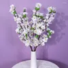 Fleurs décoratives artificielles, Branches de fleurs de pêcher, Vase, Arrangement floral, décor de maison, salon, cadeau de vacances, 1 pièce