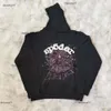 Erkekler Erkek Hoddie Sweatshirts Kadın Moda Kırmızı Hoodie Yüksek Kaliteli Melek Numaralı Puf Baskı Grafik Örümcek Web T220721 524