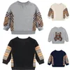 Sweat à capuche pour garçon, vêtements de styliste de couleur noire, pour bébé fille, gris, automne, tenues de mode pour enfants, 3t-8t