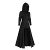 Women's Hoodies Women Fashion Hooded Vintage Cloak High Low Sweater Blouse Tops Pocket