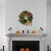Dekorativa blommor PVC krans juldagens främre dörrvägg hängande dekoration 30 cm/11.8in i diameter 10 tum ram