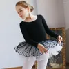 Стадия ношения детей осень зимний профессиональный балет лебедь озеро в горошек, юбка из тюля Tut