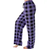 Women's Pants Capris femmes automne hiver Plaid imprimé pleine longueur pantalon cordon sport pantalon pyjama pantalon vêtements de nuit vêtements féminins 231108