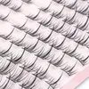 False Eyelashes 1box/120 Clusters C-type Natural Thick Individual Cluster Eyelash 3D Fluffy Segmented Bundles