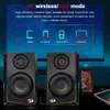 コンピュータースピーカーRedragon GS812 AndanteサポートBluetooth Gaming RGB 2.0 Speakers Aux 3.5mm Stereoサラウンド音楽コンピューターPCスピーカーYQ231103