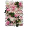 Dekorativa blommor högkvalitativa rosen Artificial Flower Wall Panel Decor Backdrop Wedding Party Event Birthday Shop Scene