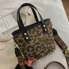 2024 Neue Designerin Damen Crossbody Schulter Leopard Hand weiblicher Eimer Cabe Basket Messenger Bag