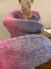 Kadın Sweaters Sonbahar ve Kış Kombinasyonu Kontrast Renk Üstü Yumuşak Glutinous Gevşek Çok yönlü renkli örgü ceket kazak 231109
