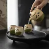 Mugs Creative Panda Tea Cup High Beauty Household Cute Rough Pottery Set Supplies Kawaii Gift Festival