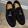 LP Sapatos de casal para casais novos sapatos de lefu de couro genuíno de luxo para mulheres de estilo britânico de um passo de um passo casual para homens