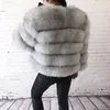 Peles Ful Faux Fur Style Real Fur Coat 100% de jaqueta de pele natural Feminino de couro quente Casaco de pele de raposa de alta qualidade colete 231108