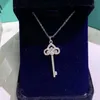 Designer Halskette Mode Damen und Herren Charm Schmuck Light S Klassische Liebe Diamant Anhänger Halsketten Einfache Schlüsselbeinkette für