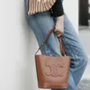 Sac seau à bandoulière sac messager designer cel seau en cuir fendu en toile de vachette a une belle capacité petit sac en cuir véritable pour femme mini petit sac pour femme