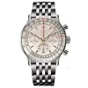 Top AAA U1 Breitling 45MM Men Watch Transocean B06 B01 Navitimer Chronograph Battery Movement Quartz Silver Dial 50TH ANNIVERSARY Stainsteel Wristwatch DE T533