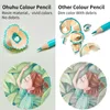 Crayon Ohuhu Colored Pencil Professional Oil Color Pencil Set Soft Wood Watercolor Crayon Drawing Pencils School Kid Art Supplies 231108