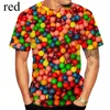 Homens Camisetas 3D Venda T-shirt Moda Doce Chocolate Lazer Impressão Manga Curta Roupas Calças 2023