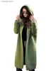 Kvinnors tröjor 2021 Kvinnors tröja Autumn Cardigan Winter Large Women's Long Coat Knit T231109