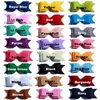 Hair Accessories 50PCS 9.2CM Layer Non-Woven Felt Bows With Clips For Boutique Fabric Bow Kids Headbands