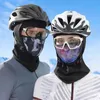 Cykelkappar maskerar vintern magnetiska adsorptionskidåkning cykelmask balaclava utomhus termisk vindtät andas ridning nacke gaiter ansikte cover 231109