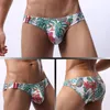 Underpants Low Waist Men's Underwear Printed U-Shaped Bag Mesh Breathable Comfortable Moisture-wicking Small Triangle Men Briefs Bikini