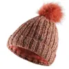 BeanieSkull Caps WAVEIST Beanie Chapeaux pour Femmes en Hiver Chaud Doux Tissu Corail Polaire Mignon Pom Fibres recyclées Grands écologistes 231109