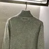 Maglioni da uomo Autunno loro piana Dolcevita in lana Maglioni lavorati a maglia grigi